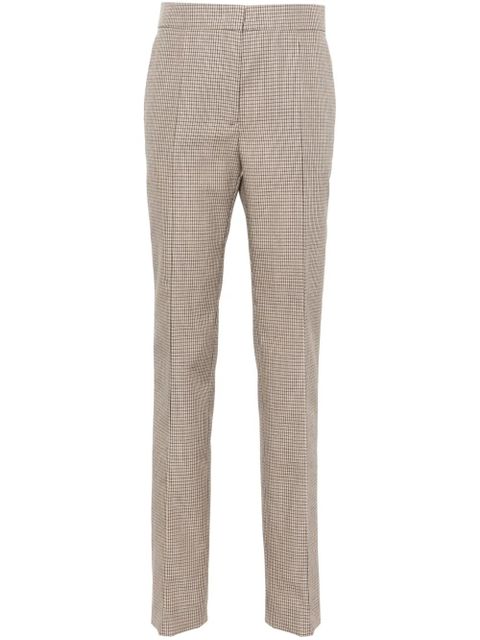 Jil Sander checked tailored trousers - Brown - zdjęcie produktu nr 1