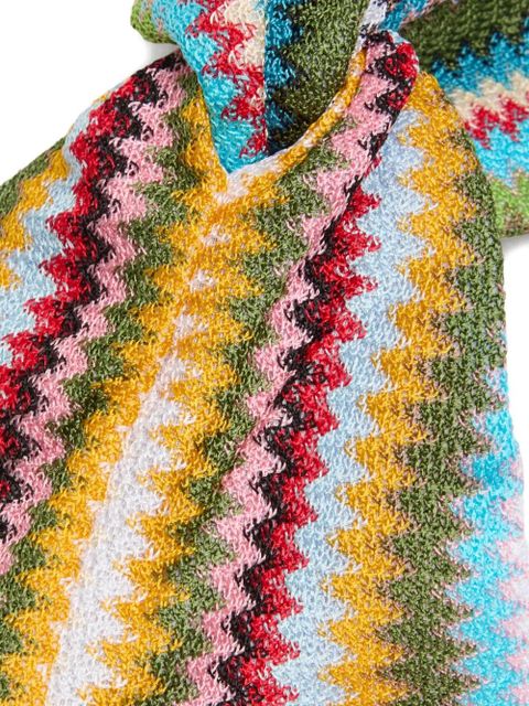 Missoni zigzag-pattern headband - Blue - zdjęcie produktu nr 2