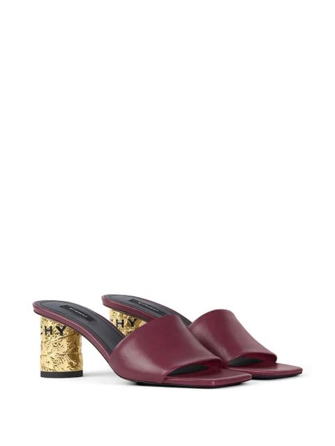 Givenchy square-toe block-heel sandals - Red - zdjęcie produktu nr 2