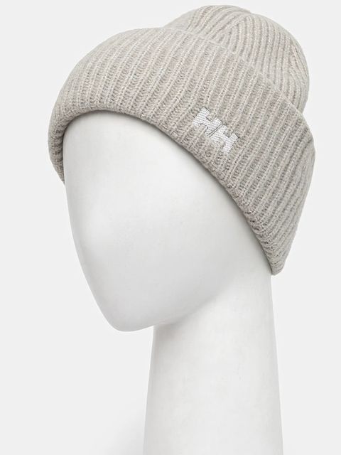 Helly Hansen czapka SOFT RIB BEANIE kolor szary z grubej dzianiny 67531 - zdjęcie produktu nr 2