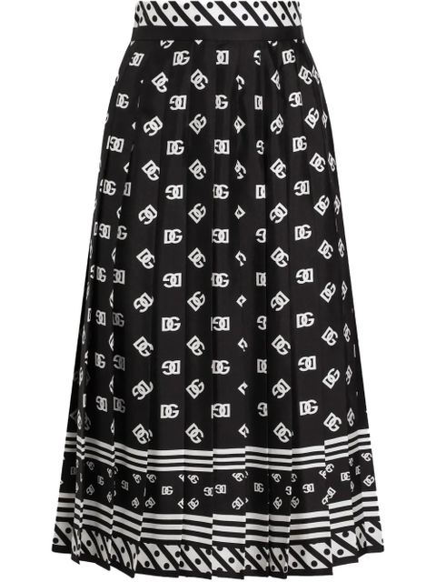 Dolce & Gabbana DNA monogram midi skirt - Black - zdjęcie produktu nr 1
