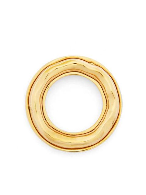 Jil Sander logo-engraved band ring - Yellow - zdjęcie produktu nr 2
