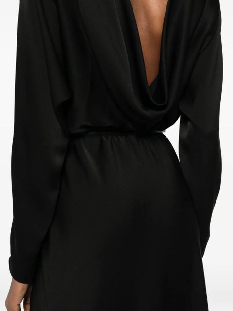 Max Mara MSEpentola cagoule belted dress - Black