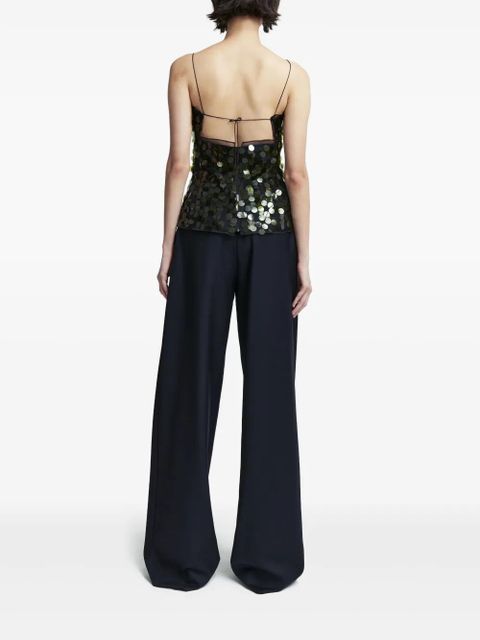 16Arlington Suero sequin-embellished top - Green