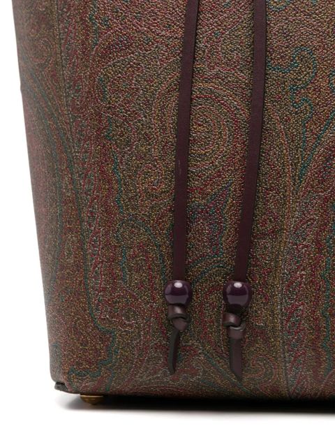 ETRO paisley-jacquard shoulder bag - Brown