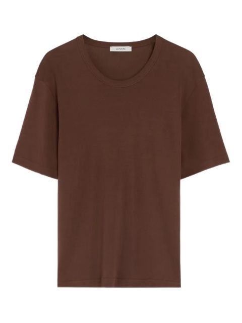 LEMAIRE ribbed crew-neck T-shirt - Brown - zdjęcie produktu nr 1