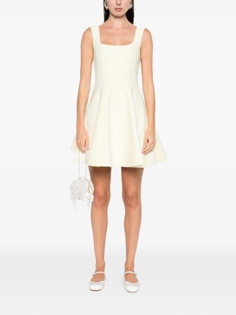 Maje square-neck mini dress - Yellow