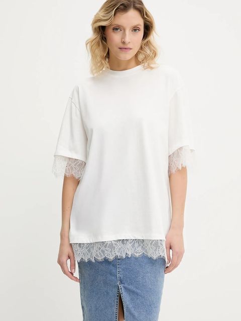 Answear.LAB spódnica jeansowa kolor niebieski mini ołówkowa