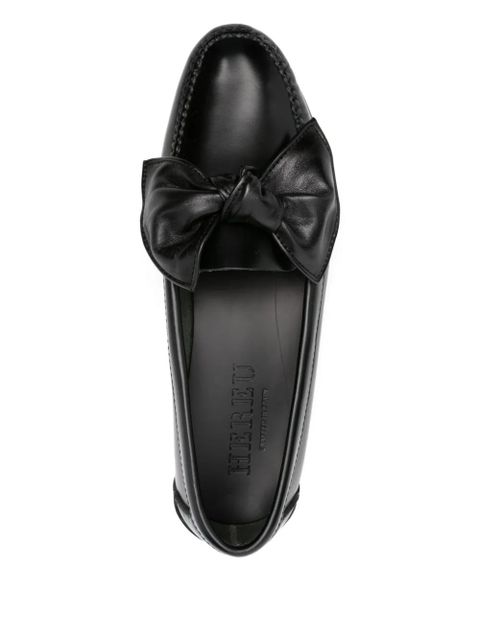 Hereu Corbati bow-detail loafers - Black
