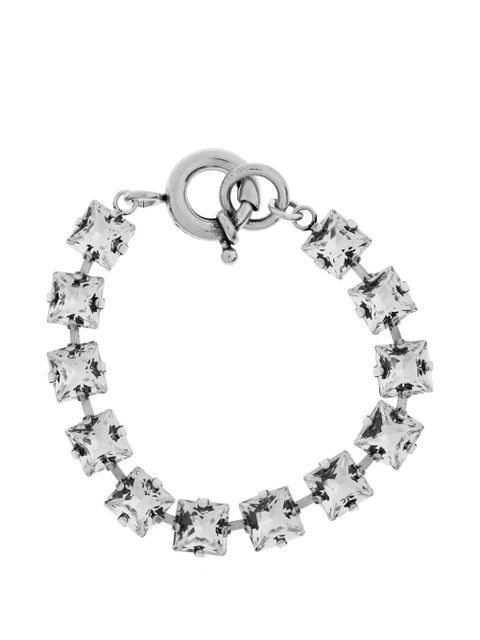 ISABEL MARANT crystal-embellished brass bracelet - Silver - zdjęcie produktu nr 1
