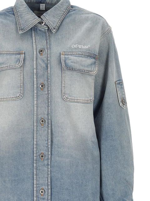 Off-White buttoned pocket shirt - Blue