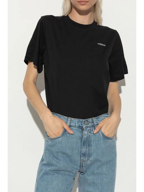 Coperni logo-print bodysuit - White