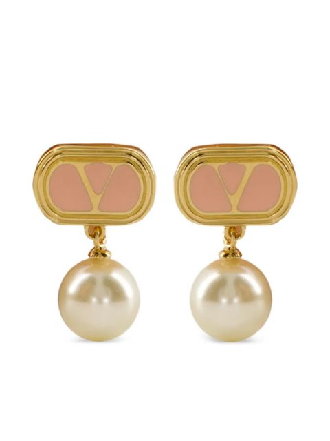 Valentino Garavani VLogo Signature pearl earrings - Gold - zdjęcie produktu nr 1
