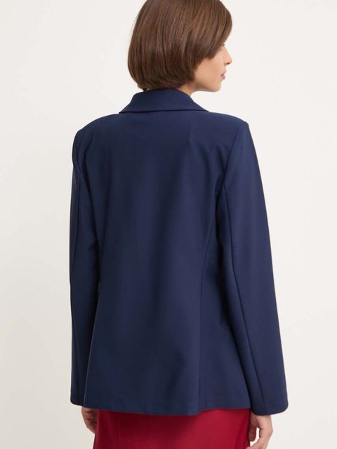 Sandro Ferrone marynarka kolor granatowy jednorzędowa gładka SFS18XBDALTROVE - zdjęcie produktu nr 2