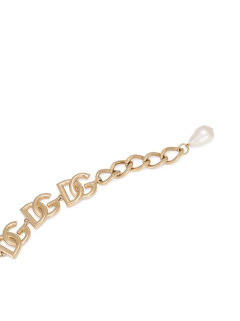 Dolce & Gabbana DG-logo chain-link bracelet - Gold