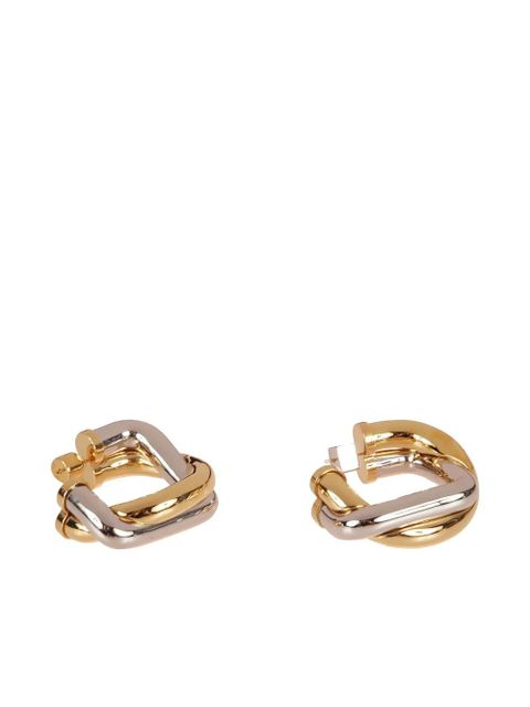 Jacquemus Doppio intertwined hoop earrings - Gold