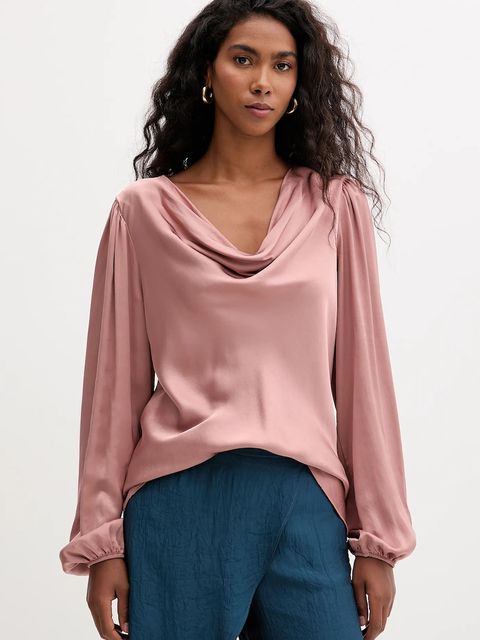 Fracomina bluzka damska kolor różowy gładka FS25WT1004W45101 - zdjęcie produktu nr 1