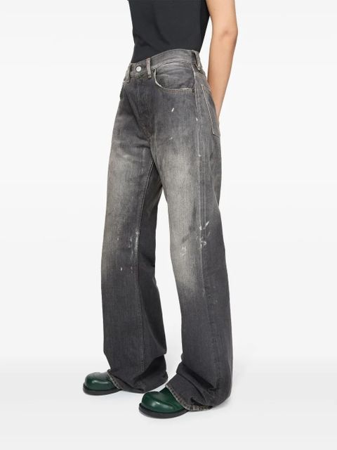 Acne Studios faded loose jeans - Black