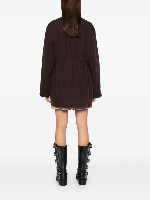 ROTATE BIRGER CHRISTENSEN canvas jacket - Brown