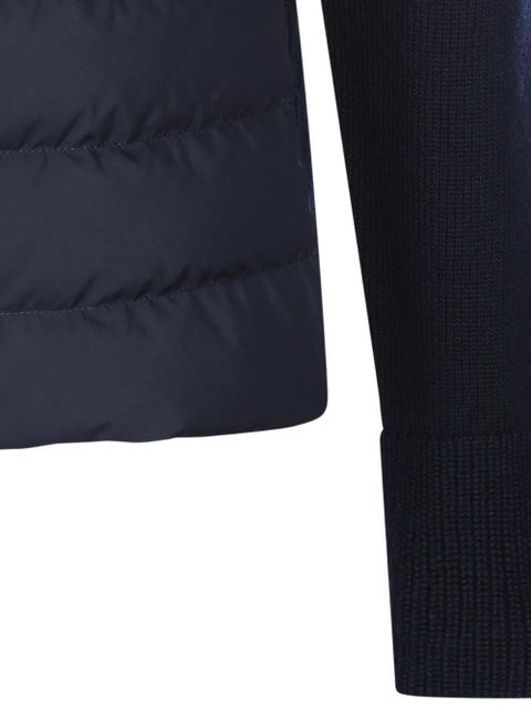 Moncler padded zip-up cardigan - Blue
