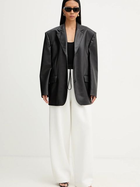 MMC STUDIO spodnie dresowe damskie kolor biały gładkie VERITE.SWEATPANTS