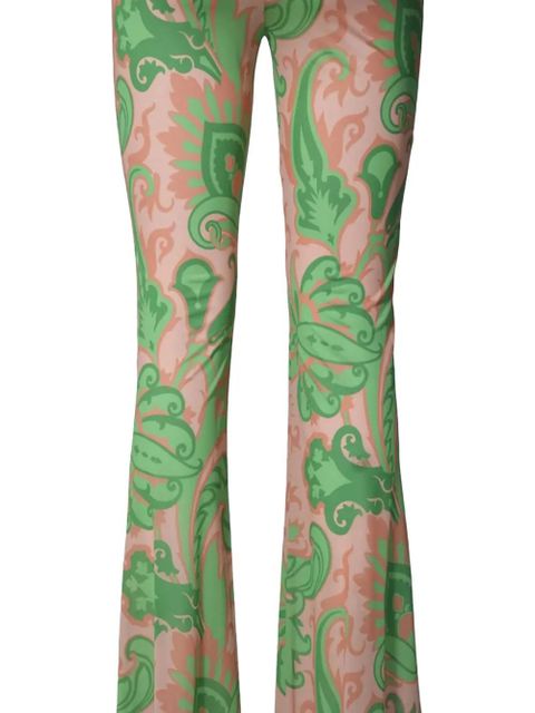 ETRO paisley flared trousers - Green - zdjęcie produktu nr 2