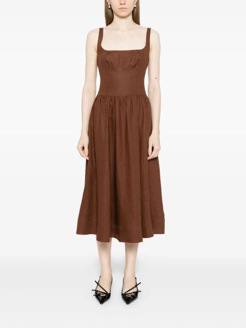 Reformation Janu dress - Brown - zdjęcie produktu nr 2