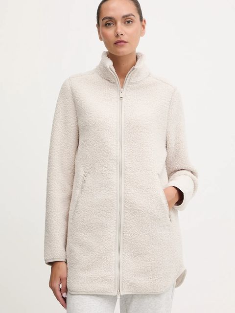 Jack Wolfskin bluza polarowa HIGH CURL kolor beżowy gładka A65074 - zdjęcie produktu nr 1