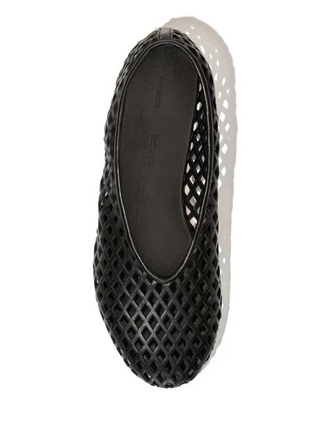 Proenza Schouler Tee Perforated ballerina shoes - Black - zdjęcie produktu nr 1