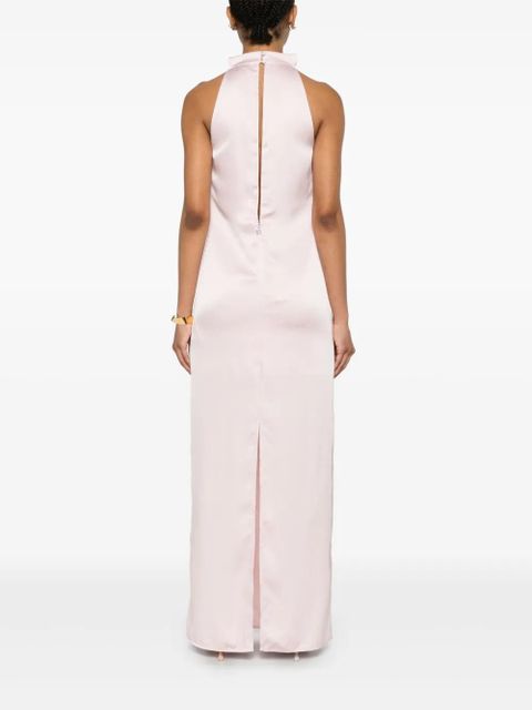 ROTATE BIRGER CHRISTENSEN satin halterneck dress - Pink