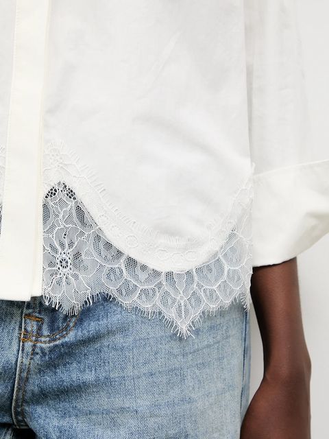 Answear.LAB koszula bawełniana damska kolor biały relaxed z kołnierzykiem klasycznym - zdjęcie produktu nr 2