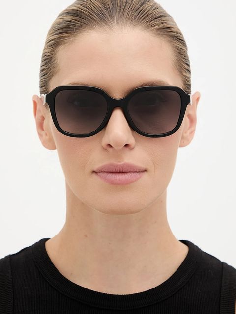 Coach okulary przeciwsłoneczne damskie kolor czarny 0HC8437U