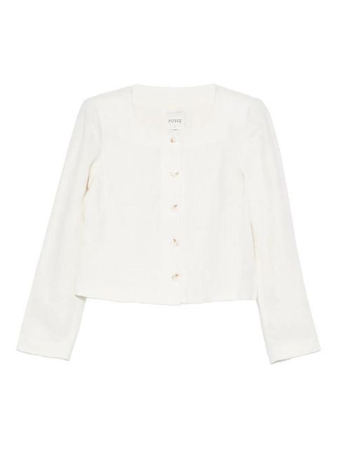 Posse Emma single breast jacket - White - zdjęcie produktu nr 1