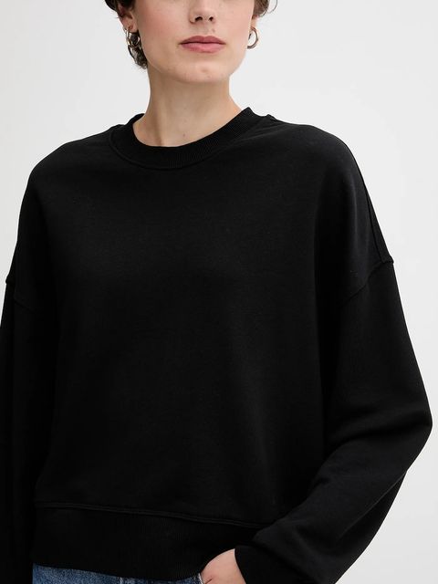 United Colors of Benetton bluza bawełniana damska kolor czarny z nadrukiem 3UNID109A