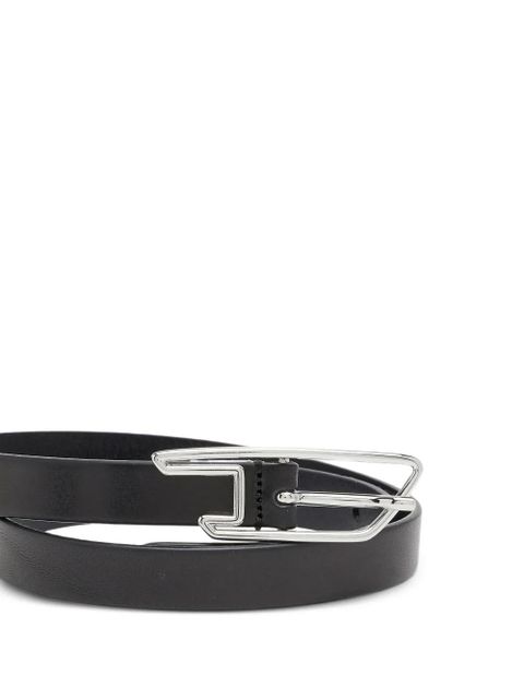 Diesel outlined D buckle belt - Black