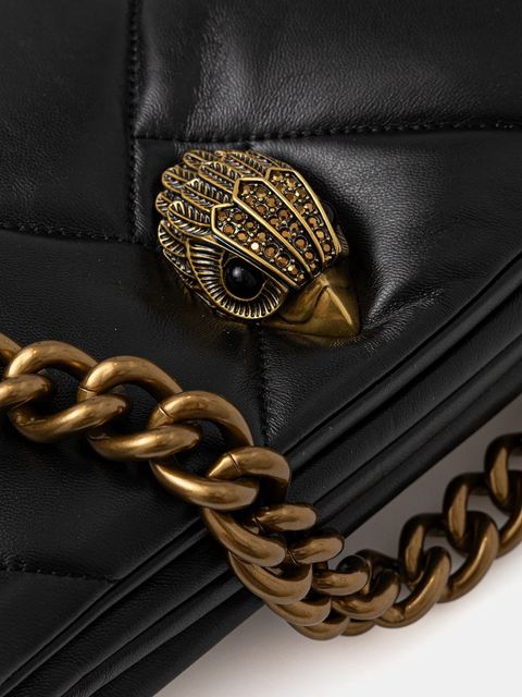 Kurt Geiger London torebka skórzana KENSINGTON kolor czarny 3571900109