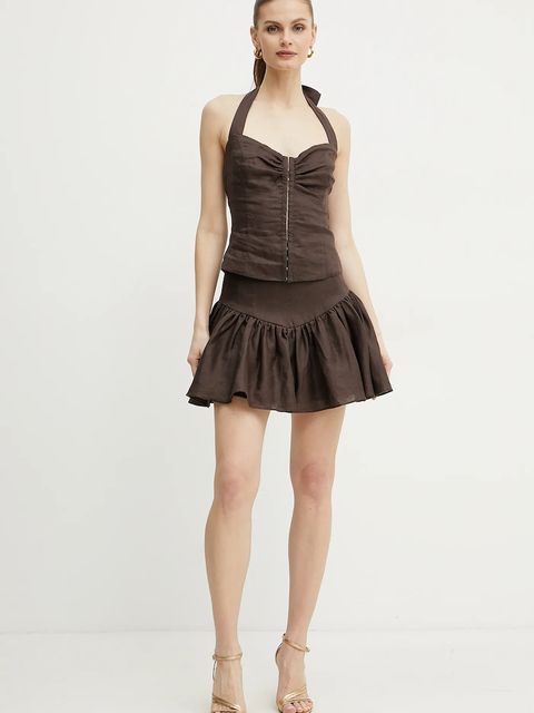 Bardot spódnica lniana AMORETTE - zdjęcie produktu nr 1