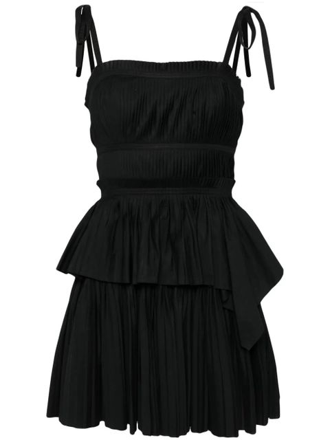 Ulla Johnson Bailey pleated minidress - Black - zdjęcie produktu nr 1