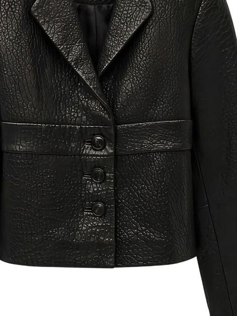 Ba&Sh leather cropped jacket - Black - zdjęcie produktu nr 2
