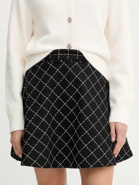 Morgan spódnica kolor czarny mini rozkloszowana JILMA - zdjęcie produktu nr 1