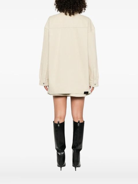 Nanushka flap-pocket shirt jacket - Neutrals