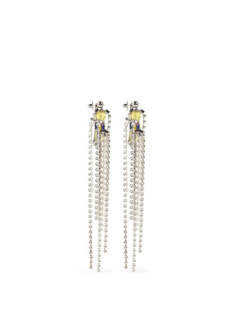 DRIES VAN NOTEN embellished drop earrings - Silver