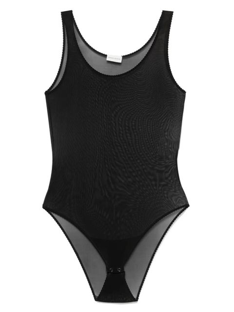 Magda Butrym mesh scalloped bodysuit - Black - zdjęcie produktu nr 1