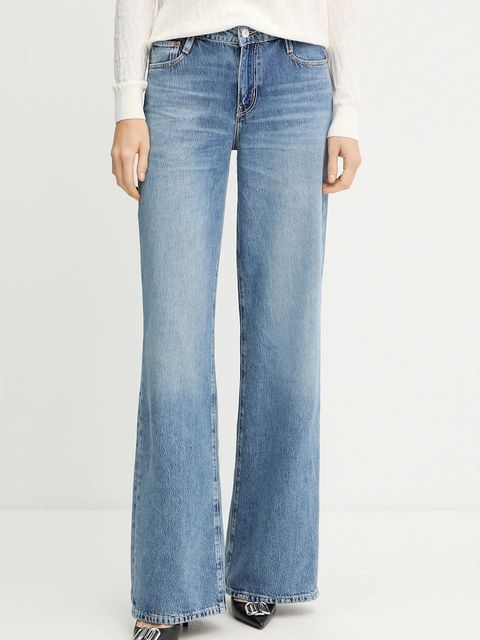 Guess jeansy damskie kolor niebieski W5YA96 D5QKB - zdjęcie produktu nr 1