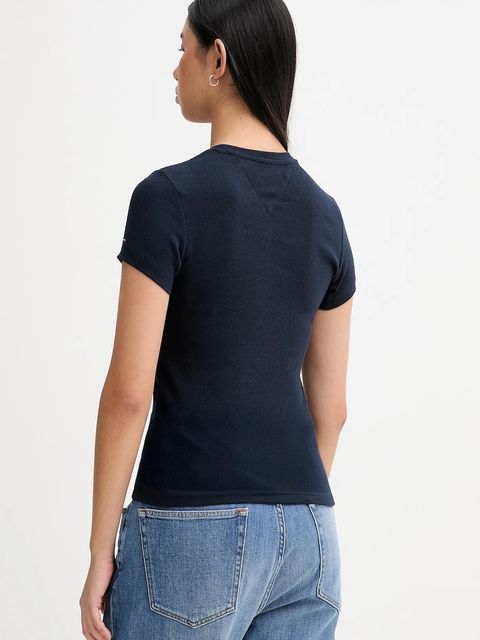 Tommy Jeans t-shirt damski kolor granatowy DW0DW21838