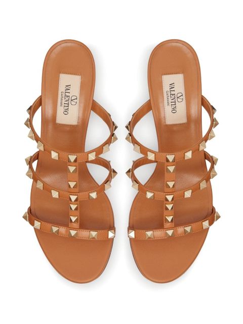 Valentino Garavani 60mm Rockstud sandals - Brown