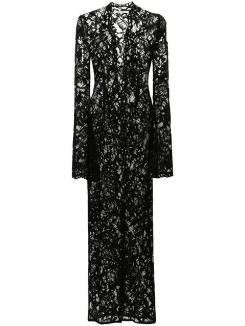 MANURÍ Sally lace midi dress - Black - zdjęcie produktu nr 1
