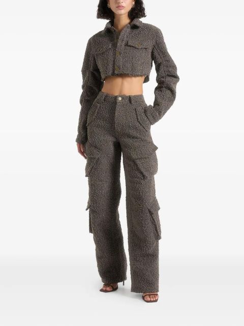 Manière De Voir Catherine bouclé pocket jacket - Brown