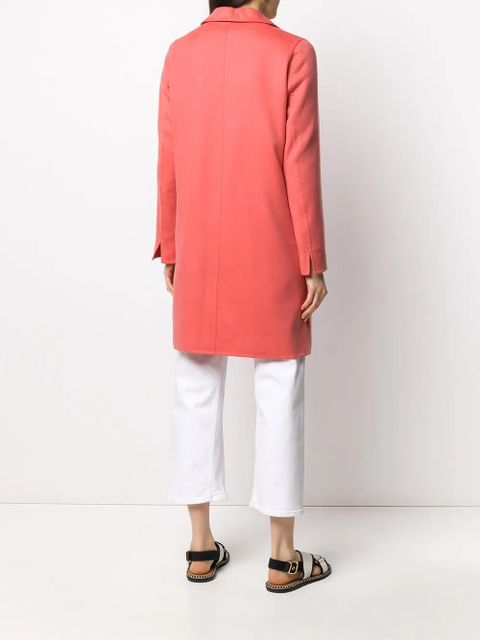 Loro Piana single breasted mid-length coat - Pink