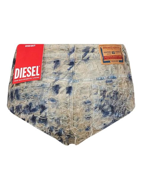 Diesel frayed denim shorts - Blue